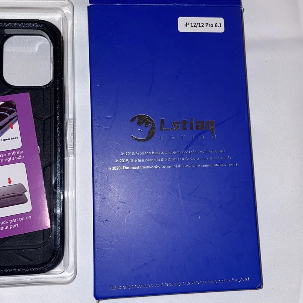 Black Lstiaq iPhone 12 / 12 Pro Max 6.5 Inch Case
